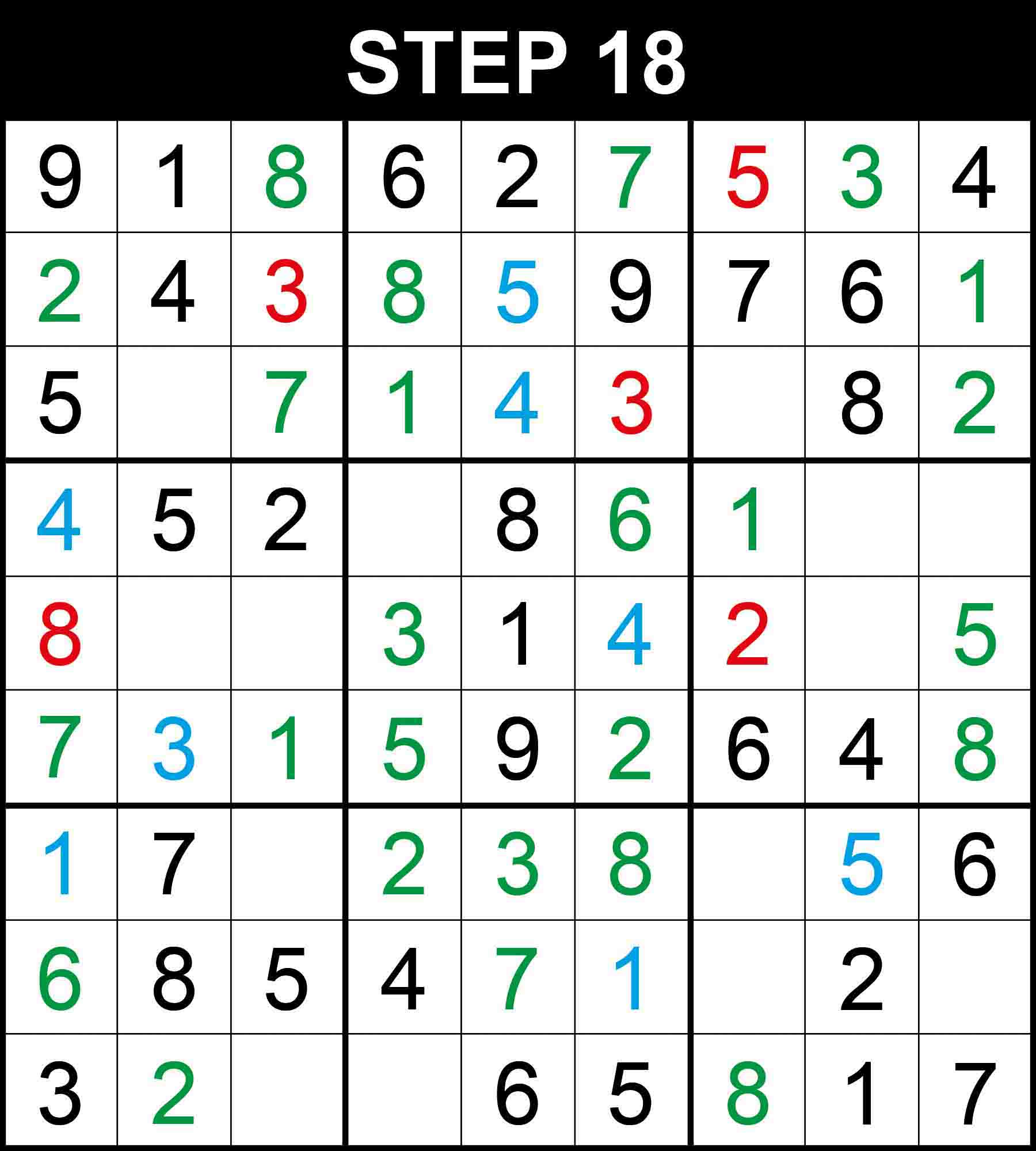 simple sudoku solving technique